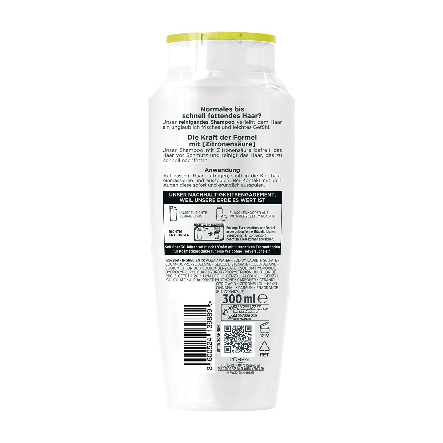 Produktabbildung L'Oréal Elvital Energie hinten